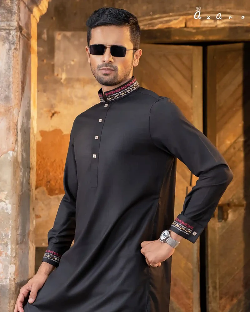 royal black panjabi