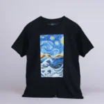 Regular Fit Starry Night X The Great Wave Black