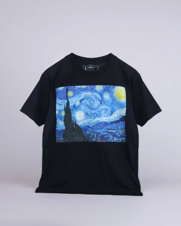 Regular Fit Starry Night Black