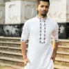 elegant white panjabi