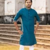 elegant petrol blue panjabi