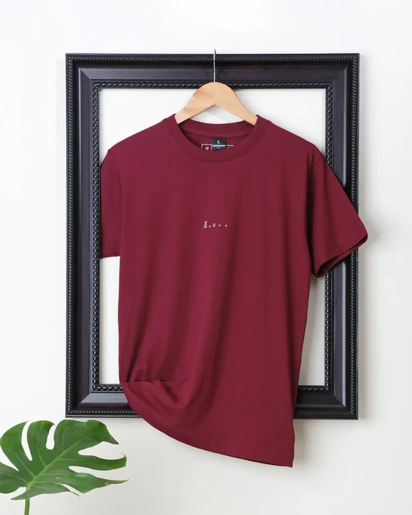 regular fit plain maroon