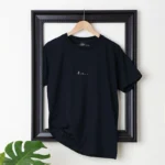 regular fit plain black