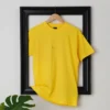 regular fit plain yellow