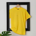 regular fit plain yellow