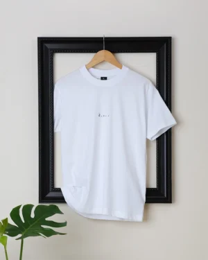 regular fit plain white