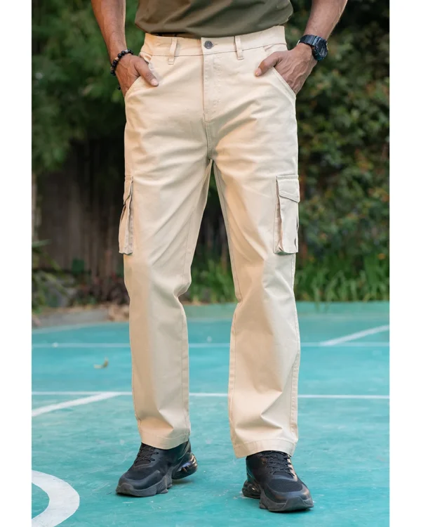 Beige Cargo Pant