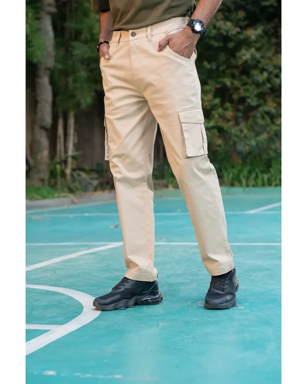 Beige Cargo Pant