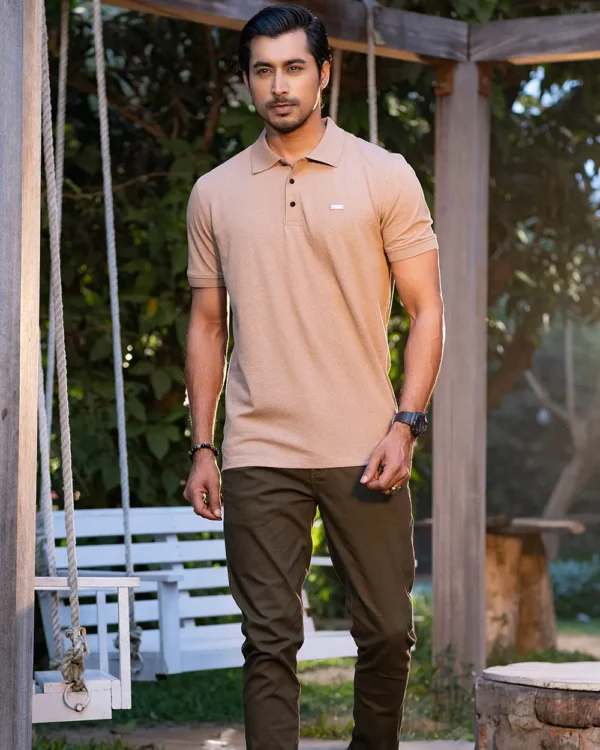 Signature Tan Brown Polo