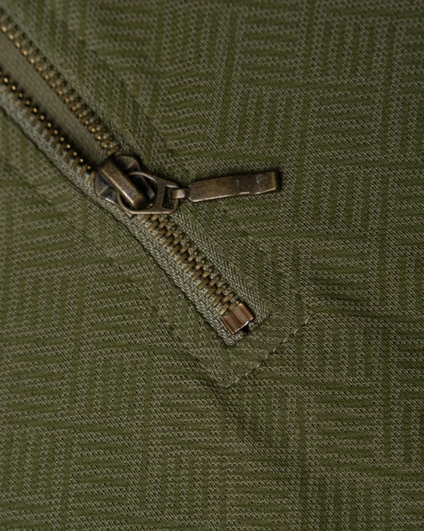 Printed Olive Polo