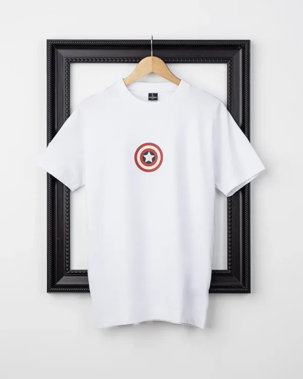 Regular Fit Captain America White