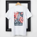 Regular Fit Captain America White