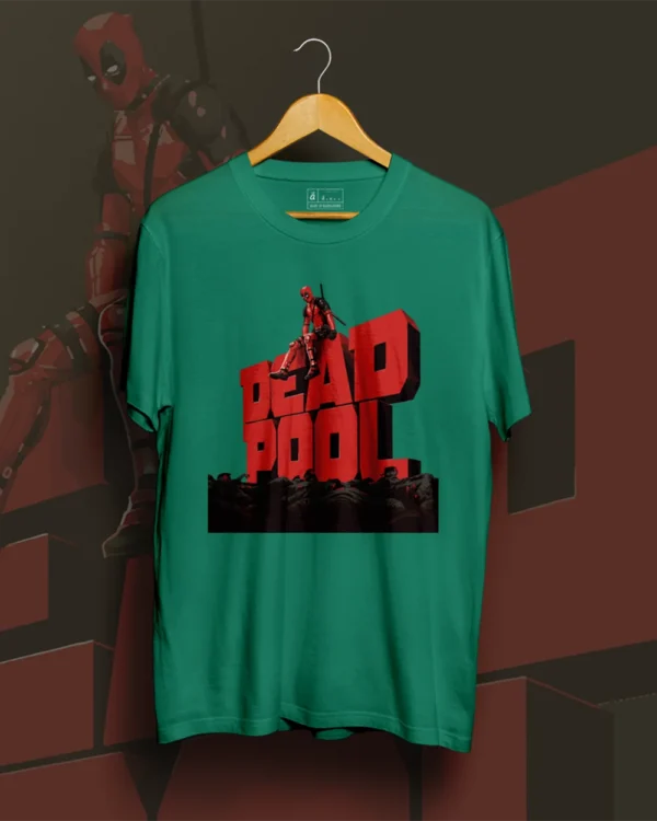 Regular Fit Deadpool Wall Forest Green