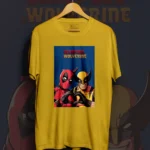 Regular Fit Deadpool Love Sign Yellow