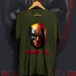 Regular Fit Deadpool Duo Face Olive