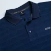 Stripe Navy Polo