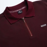 Printed Maroon Polo