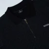 Printed Black Polo