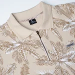 Printed Beige Polo