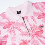 Printed Baby Pink Polo