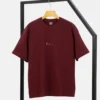 Maroon Drop Shoulder Tshirt