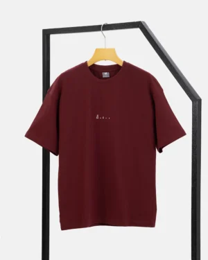 Maroon Drop Shoulder Tshirt