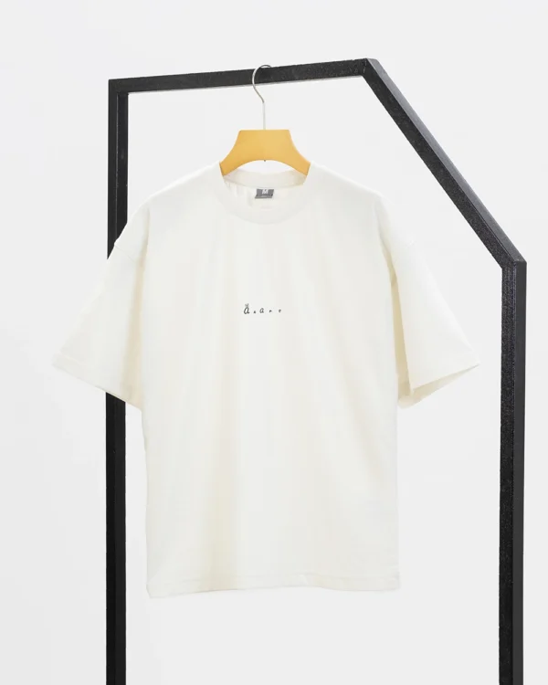 White Drop Shoulder Tshirt