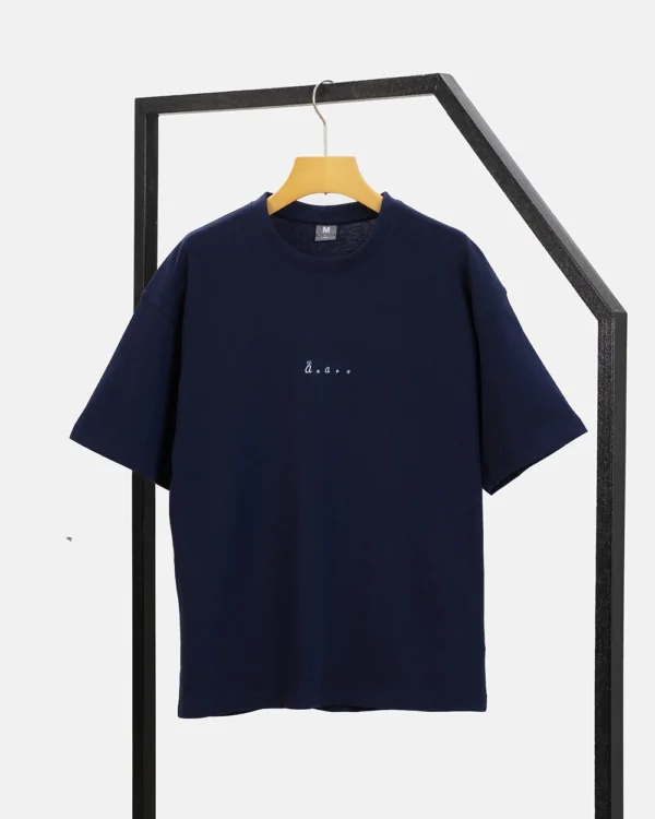 Navy Drop Shoulder Tshirt