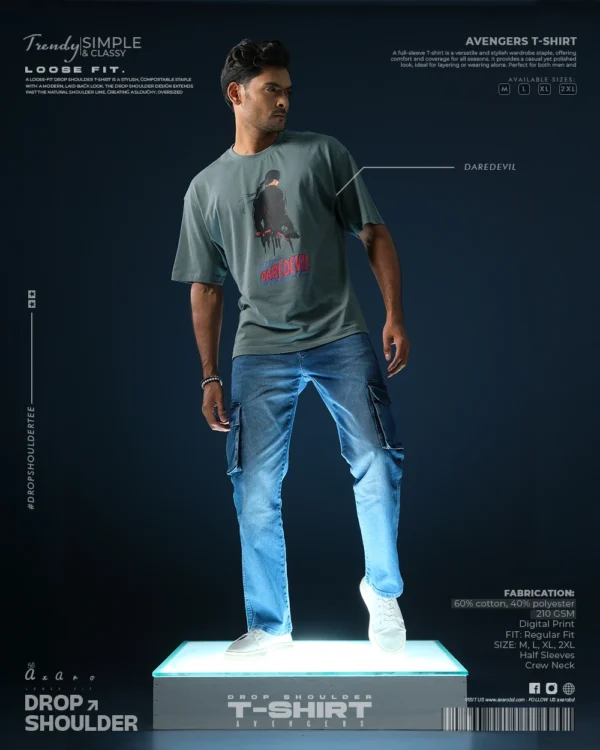 Daredevil Mint Drop Shoulder