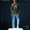 Stan Lee Olive Drop Shoulder