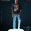 Spiderman Poster Navy Drop Shoulder