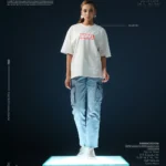 Marvel Text White Drop Shoulder