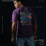 Captain America Classic Purple Drop Shoulder