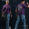 Captain America Classic Purple Drop Shoulder