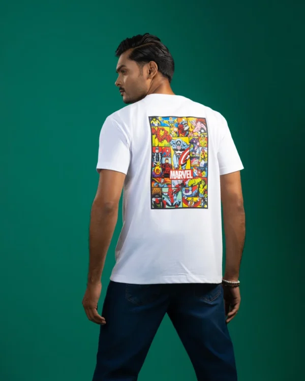 Regular Fit Marvel Classic White