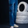 Bootcut Cargo Jeans Dark Wash