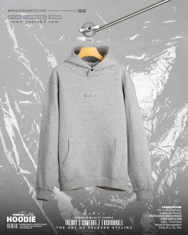 Axaro Squad Grey Melange Hoodie