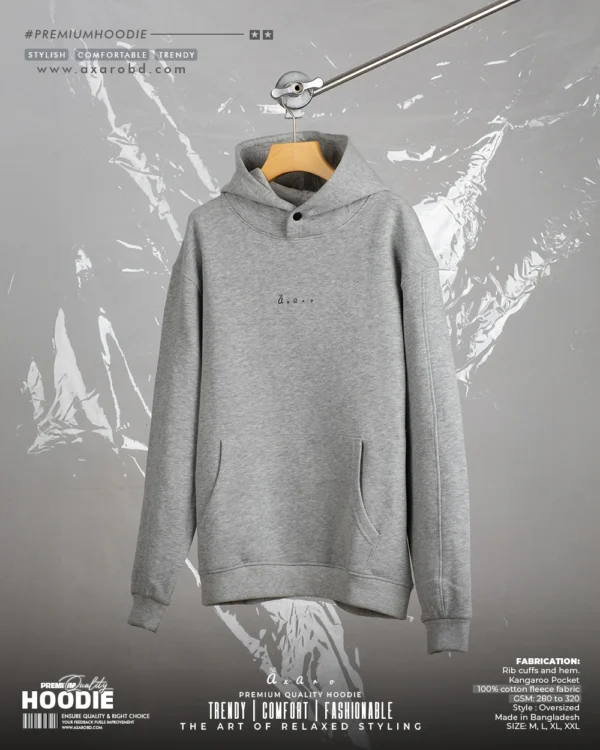 Axaro Squad Grey Melange Hoodie