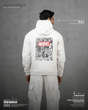 Marvel White Hoodie