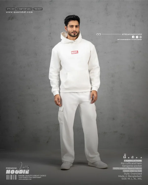 Marvel White Hoodie