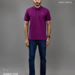 Signature Polo Dark Purple