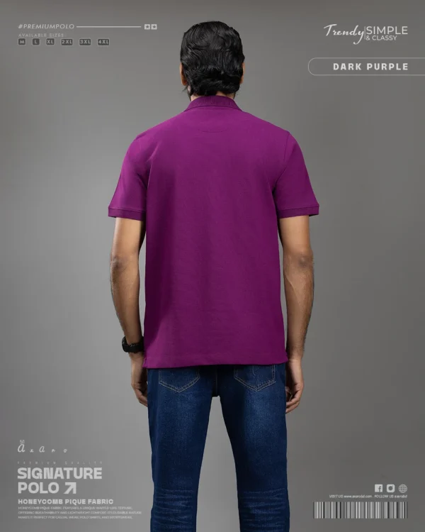 Signature Polo Dark Purple