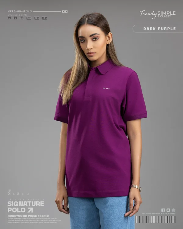 Signature Polo Dark Purple