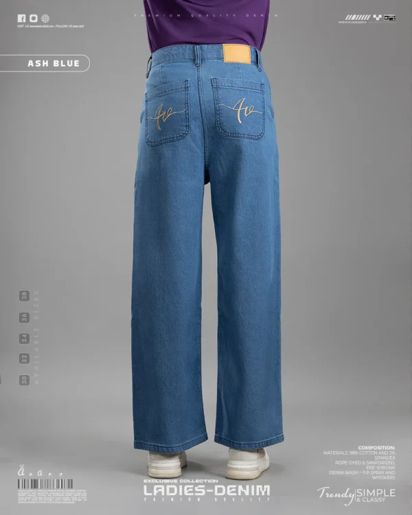 Women's High Waisted Jeans Ash Blue