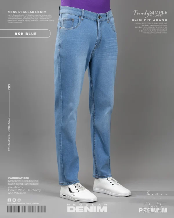 Men's Regular Jeans Ash Blue