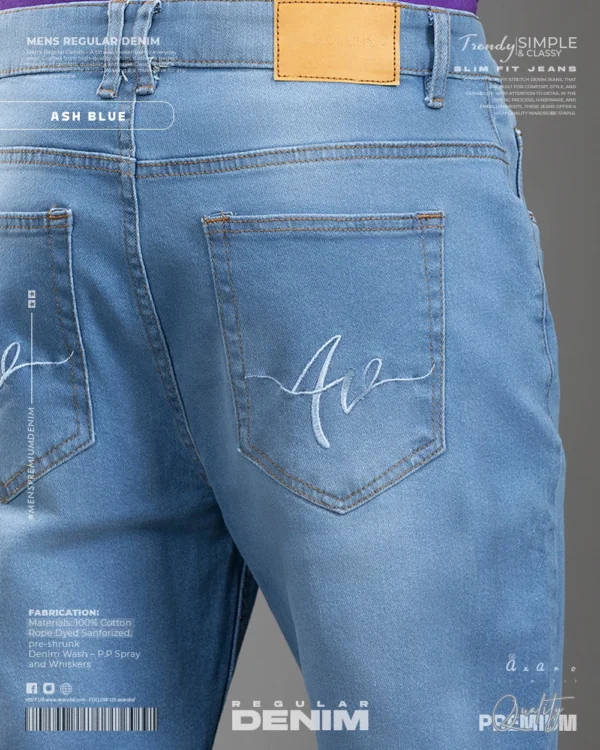 Men's Regular Jeans Ash Blue