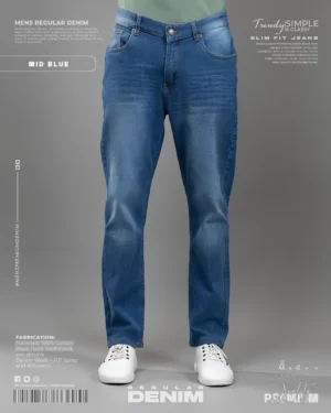 Men's Regular Jeans Mid Blue