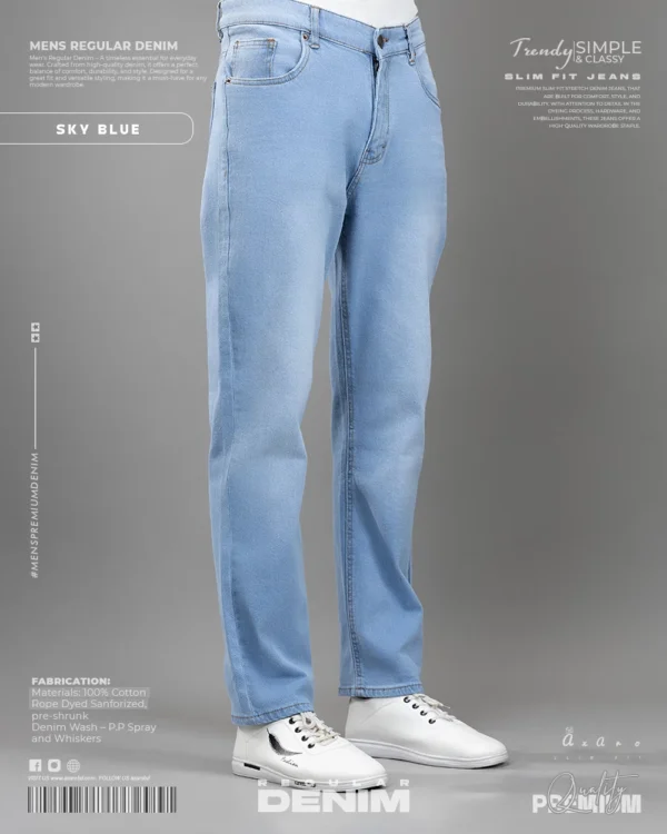 Men's Regular Jeans Sky Blue