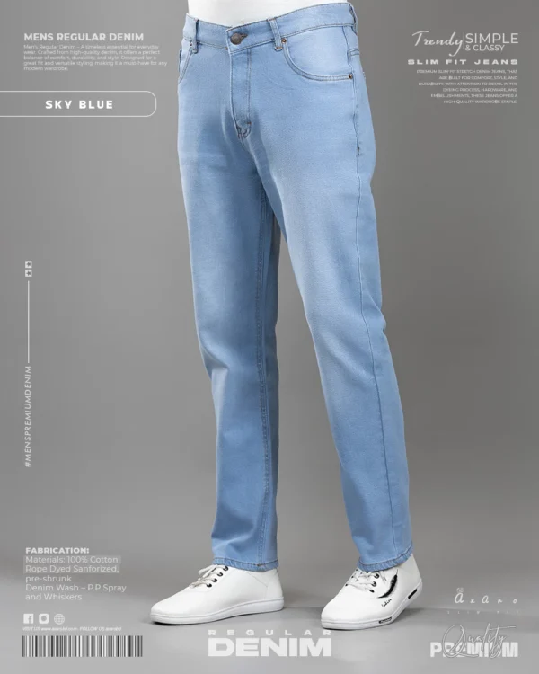 Men's Regular Jeans Sky Blue