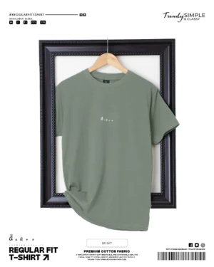 Regular Fit Plain Mint